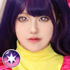 MYEYEBB Blind Ruby Hoshino Purple Cosplay Contact Lenses