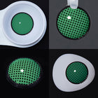 MYEYEBB Blind Mesh Green Prescription Cosplay Colored Contact Lenses