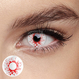 MYEYEBB Trauma White Prescription Cosplay Contact Lenses