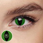 MYEYEBB Blind Snake Eyes Green Cosplay Contact Lenses