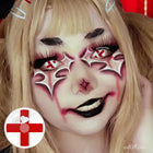 MYEYEBB Blind Red Cross Cosplay Colored Contact Lenses