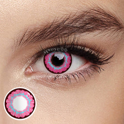 MYEYEBB Sunflower Pinky Purple Prescription Cosplay Lenses