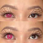 MYEYEBB Blind Button Eye Pink Cosplay Contact Lenses