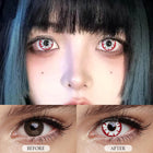 MYEYEBB Incubus Red Prescription Cosplay Contact Lenses