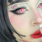 MYEYEBB Blind Kamado Nezuko Ghost Cosplay Contact Lenses