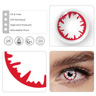 MYEYEBB Incubus Red Prescription Cosplay Contact Lenses