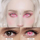 MYEYEBB Blind Kamado Nezuko Prescription Cosplay Lenses