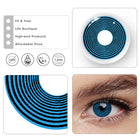 MYEYEBB Blue Swirl Prescription Cosplay Contact Lenses