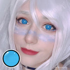 MYEYEBB Blind Blue Mesh Cosplay Colored Contact Lenses