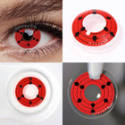 MYEYEBB Rinne Sharingan Red Prescription Colored Lenses