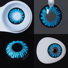 MYEYEBB Miracle Times Light Blue Prescription Cosplay Colored Contact Lenses