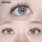 MYEYEBB Wild Cat Grey Prescription Colored Contact Lenses