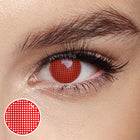 MYEYEBB Blind Red Mesh Cosplay Colored Contact Lenses